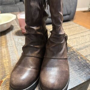 Jellypop Dark Brown Heeled Boots